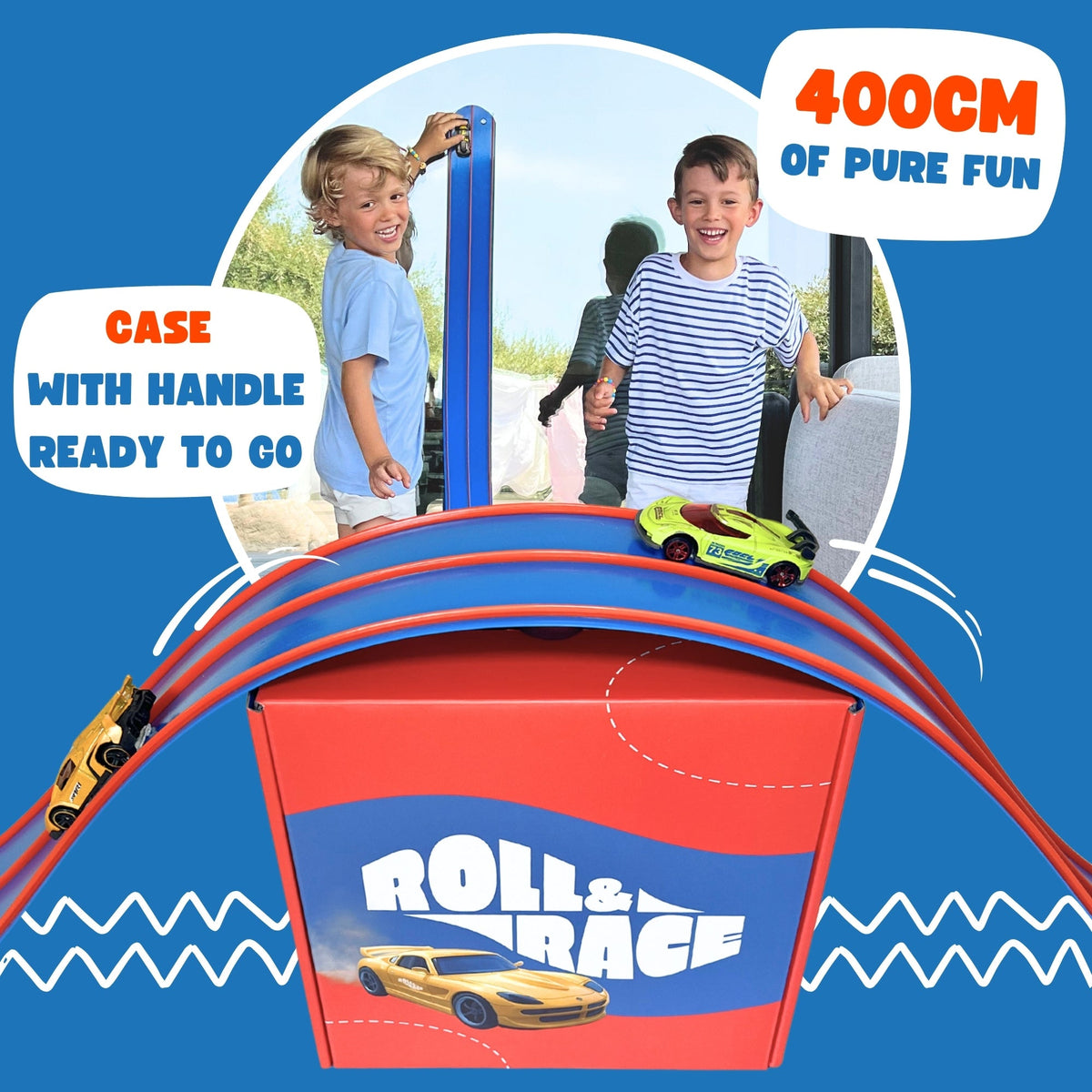 Roll & Race flexibele autobaan 400 cm