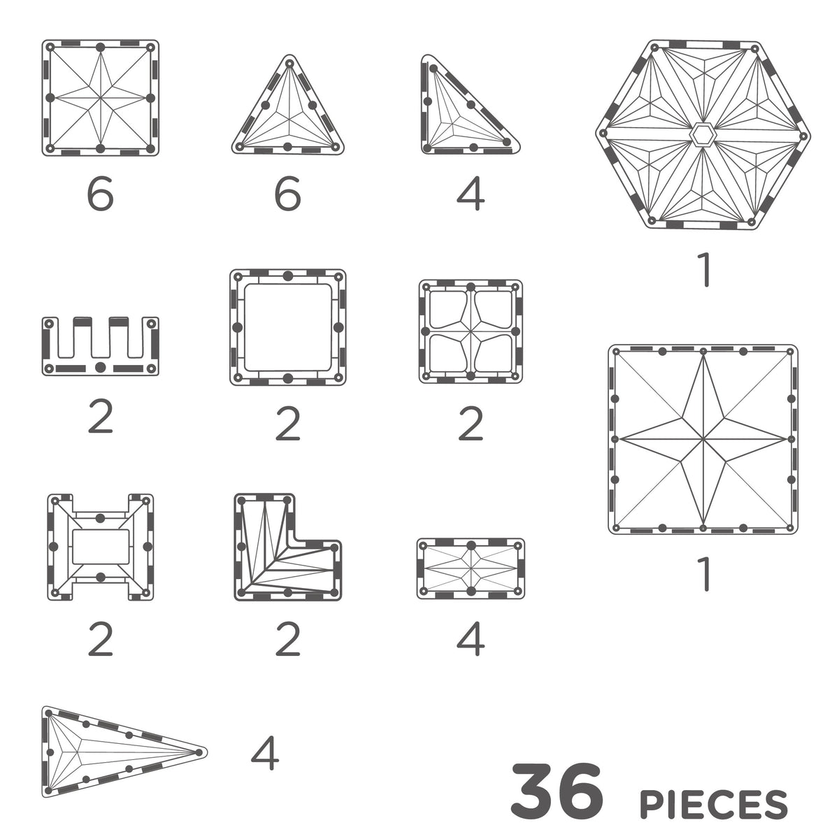 Cleverclixx Petite Pack Pastel | 36 stuks