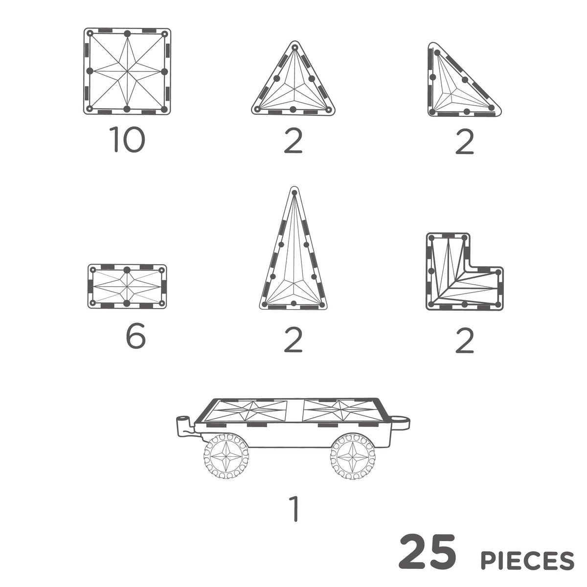 Cleverclixx Wheels Pack Intense | 25 stuks