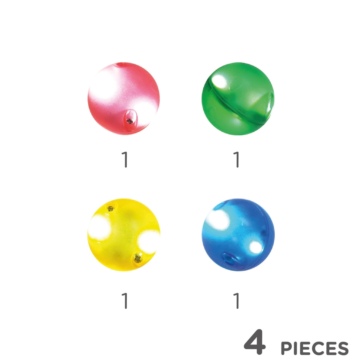 Cleverclixx Balls Pack Dazzling Lights | 4 lichtgevende ballen