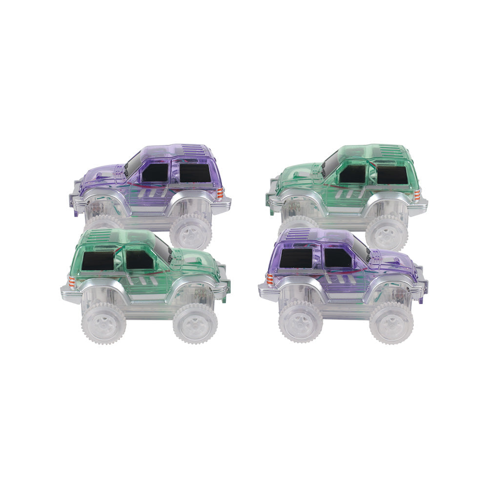 Cleverclixx Race Track Car Pastel Groen | 1 stuk