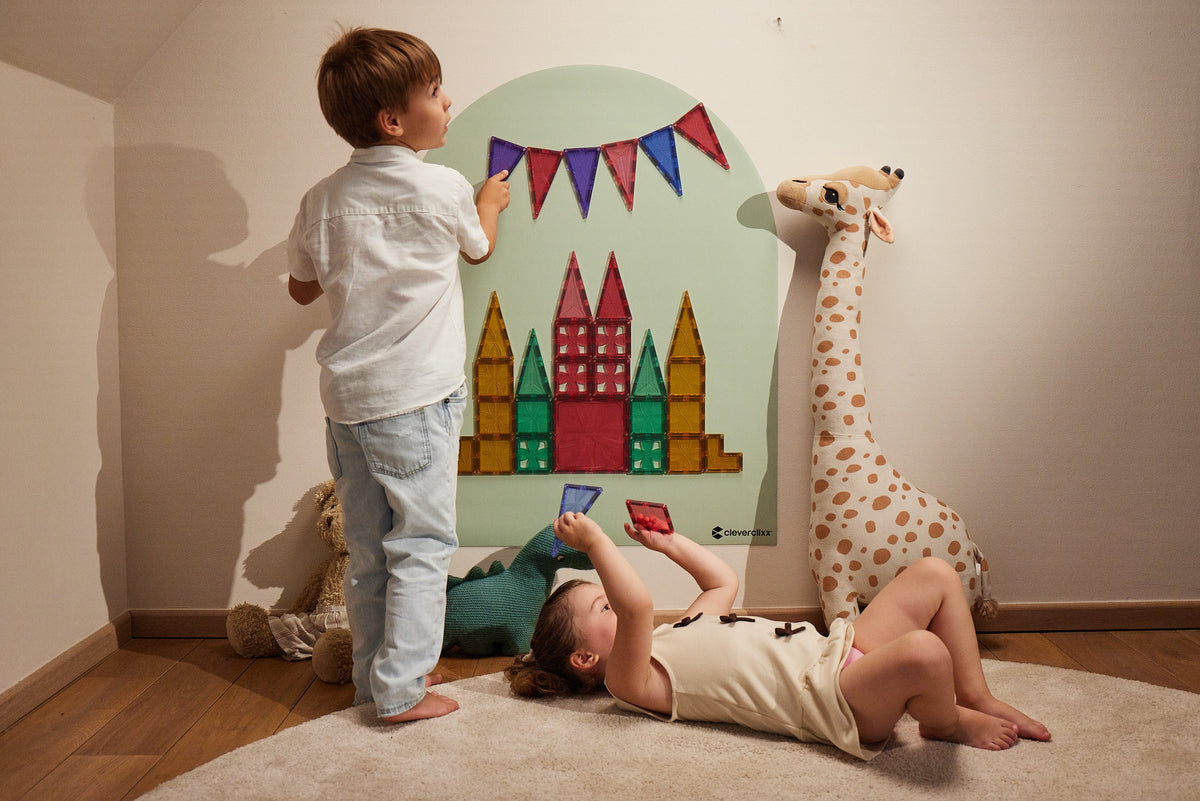 Cleverclixx Magnetische Muursticker 95x75 cm | Soft Olive