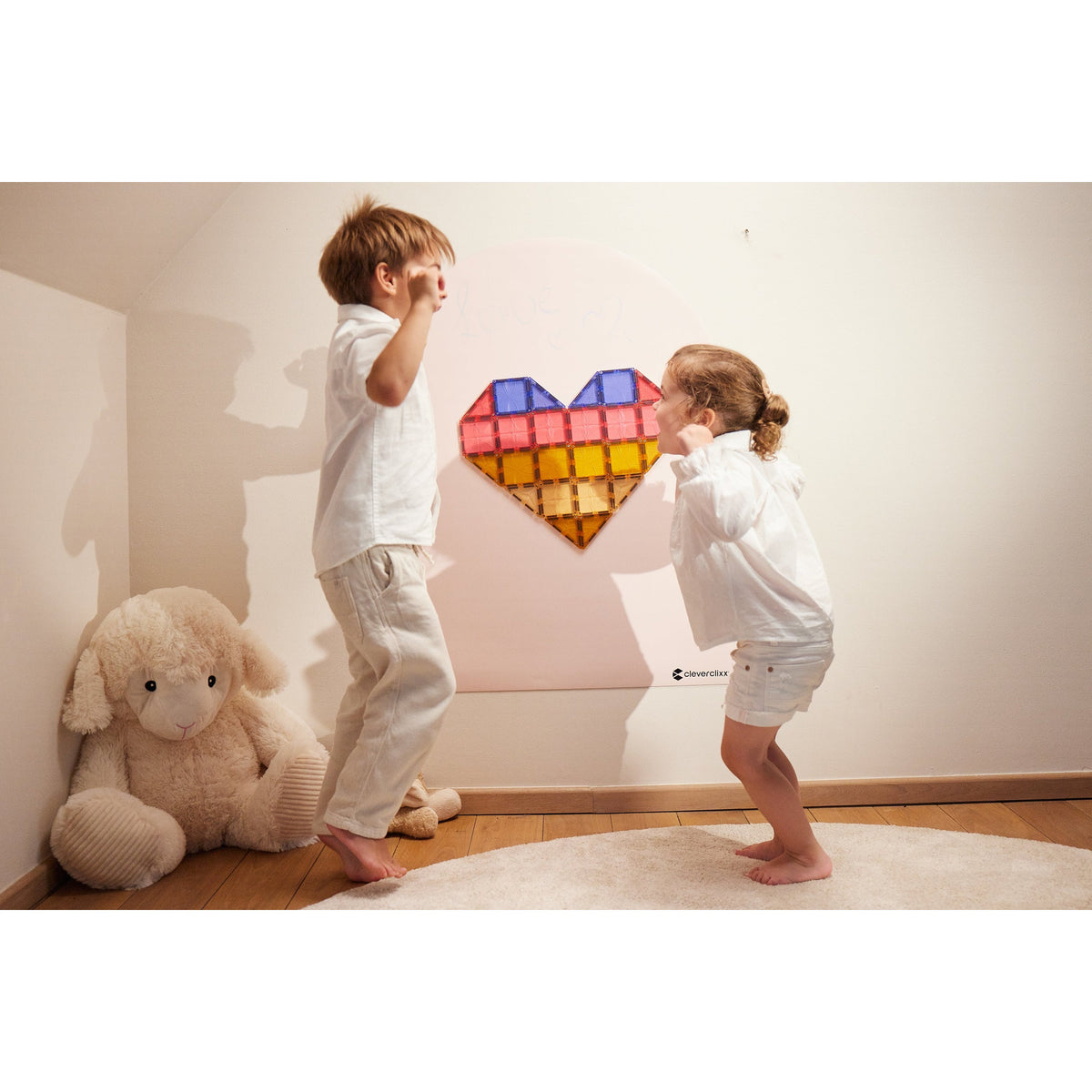 Cleverclixx Magnetische Muursticker 95x75 cm | Dream Pink
