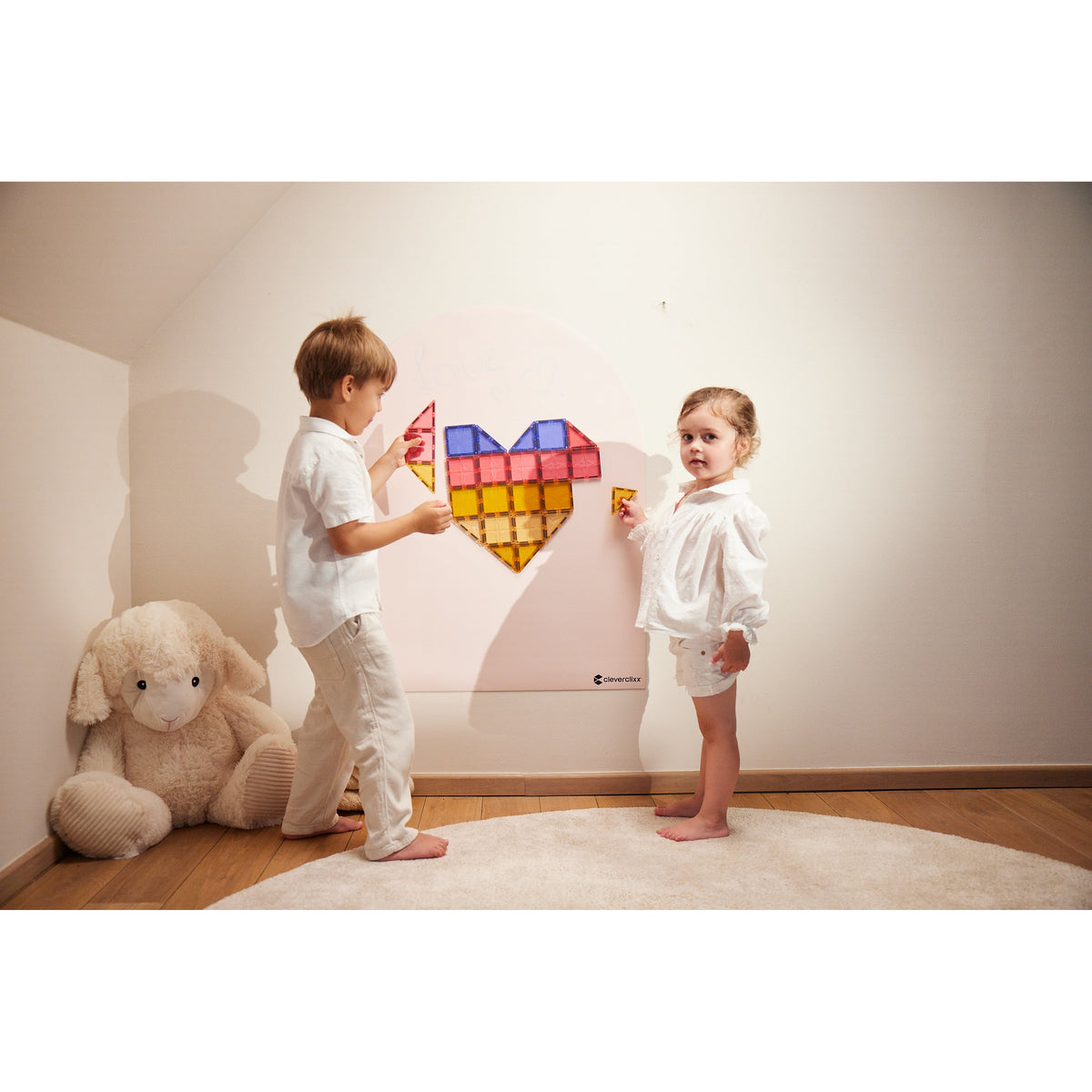 Cleverclixx Magnetische Muursticker 95x75 cm | Dream Pink