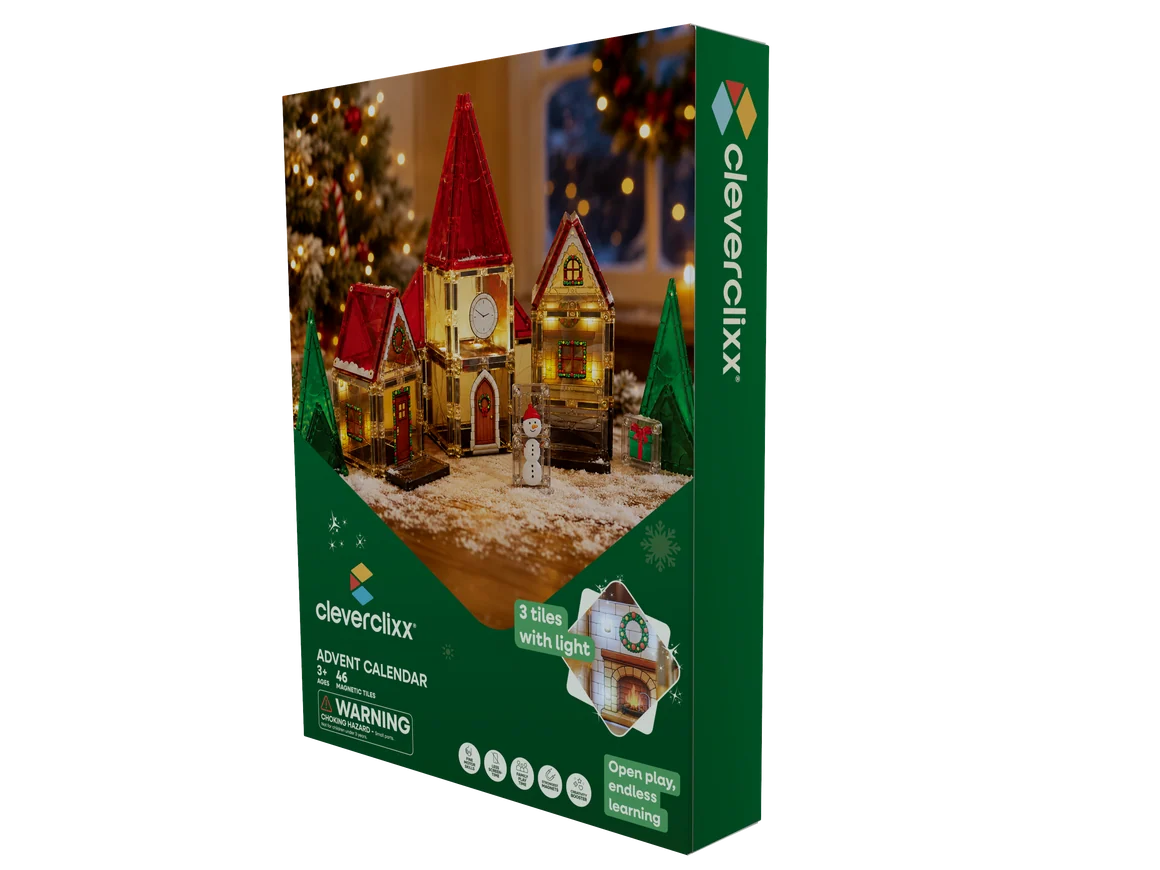 Cleverclixx Christmas Village Advent Calendar | 46 pieces