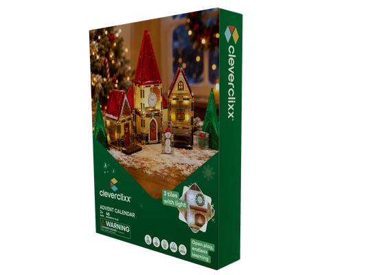 Cleverclixx Christmas Village Advent Calendar | 46 pieces