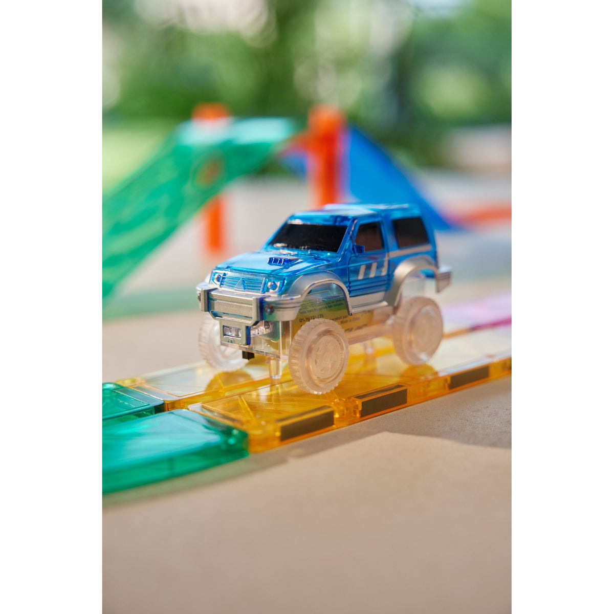Cleverclixx Race Track Car Blauw | 1 stuk