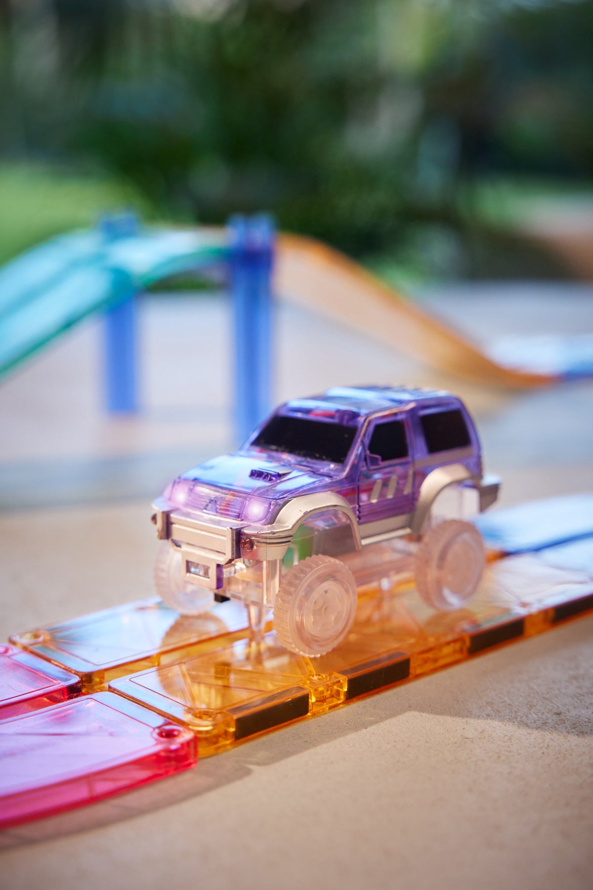 Cleverclixx Race Track Car Pastel Paars | 1 stuk