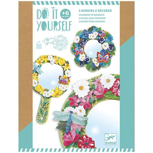 Djeco - DIY Spiegeltjes versieren - Mooie bloemen