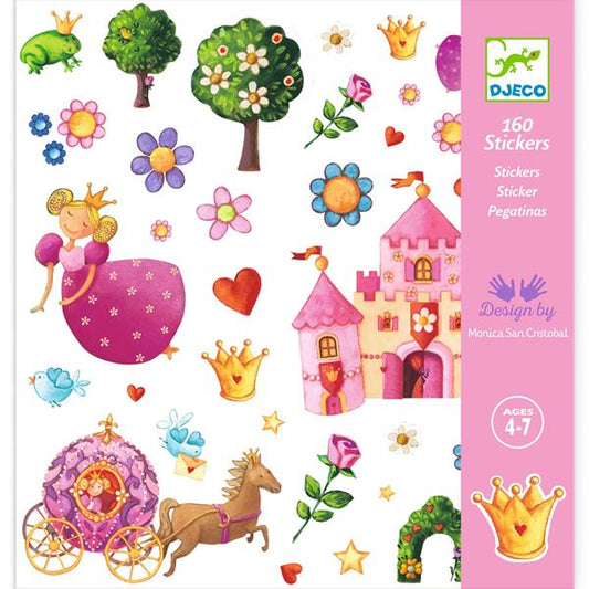 Djeco - Papieren stickers - Prinses Margriet