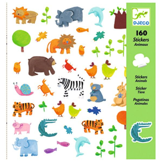 Djeco - Papieren stickers - Dieren