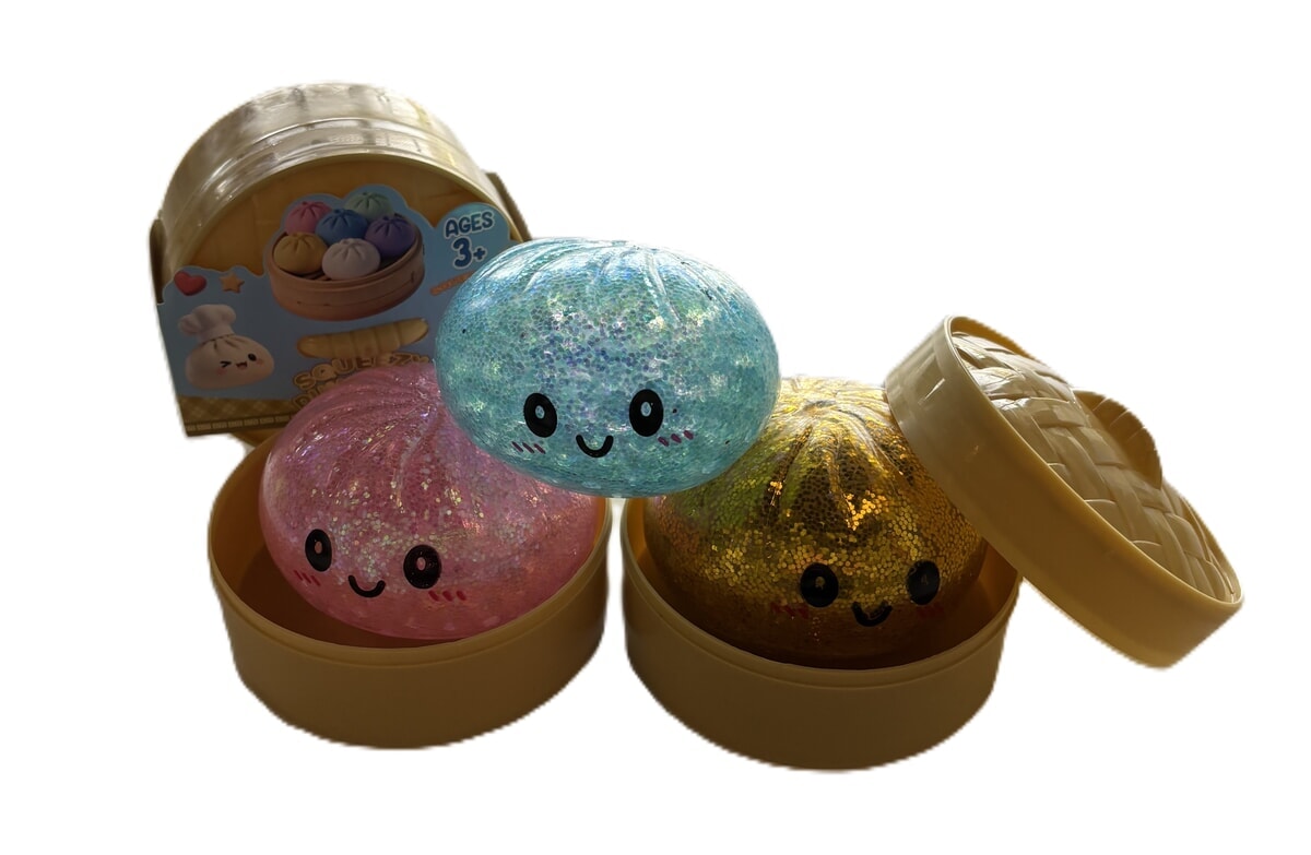 Squishy Dumpling Glitter metallic 1st.