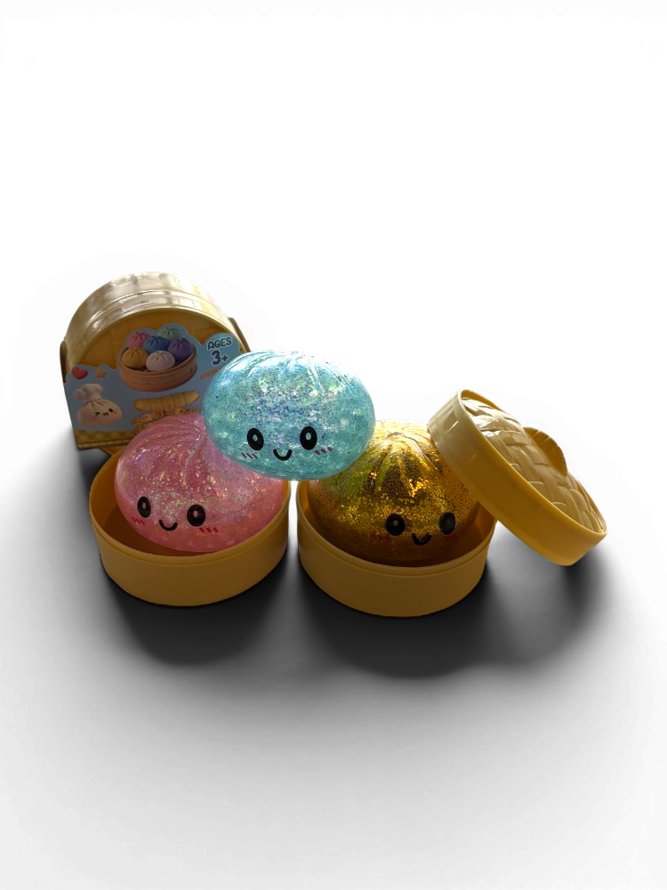 Squishy Dumpling Glitter metallic 1st.