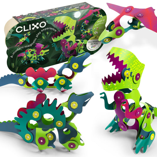 Clixo - Dino Adventure Pack - 36 stuks