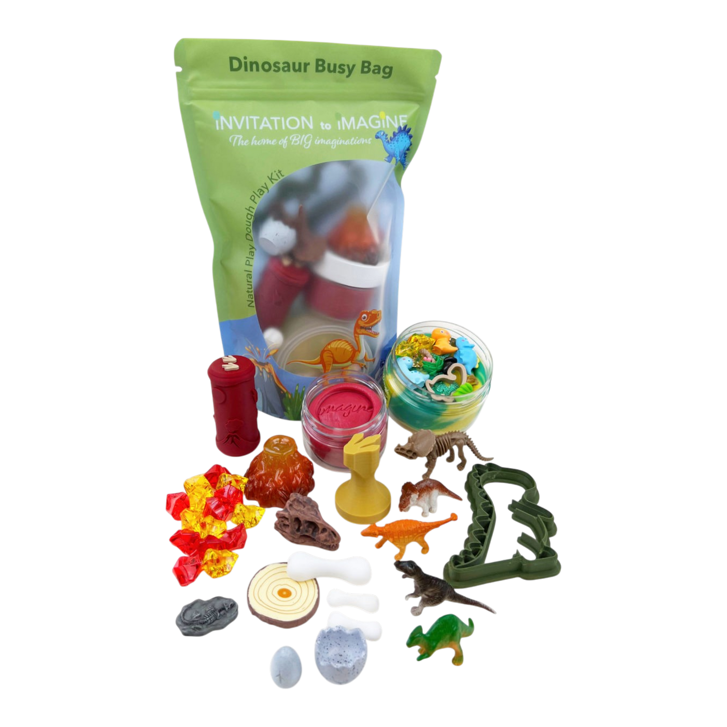 Invitation to imagine | Dinosaur Busy Bag