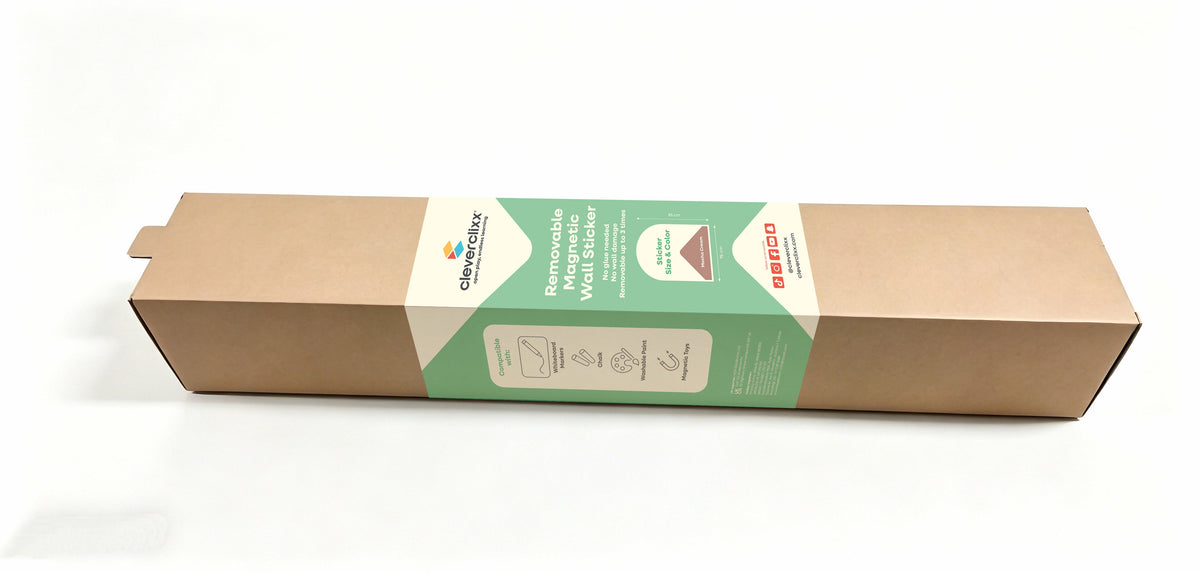 Cleverclixx Magnetische Muursticker 95x75 cm | Mocha Cream