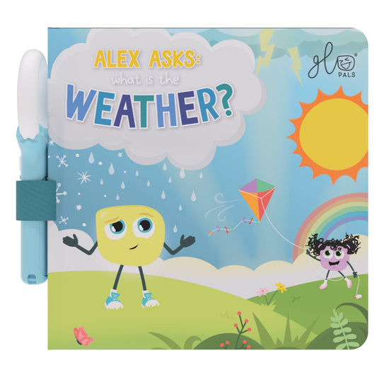 Glo Pals lichtboek Alex – Wat is het weer? (NL)