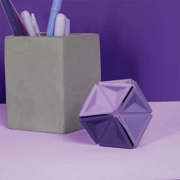 Speks | Pivot Silicone Flexagon | Violet