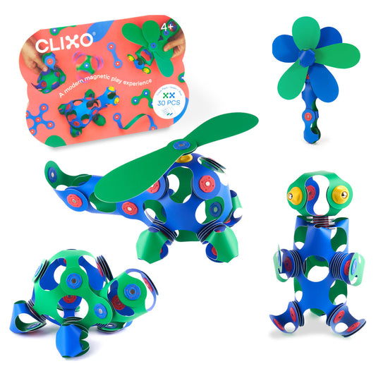 Clixo - Crew Pack - Groen/Blauw - 30 stuks