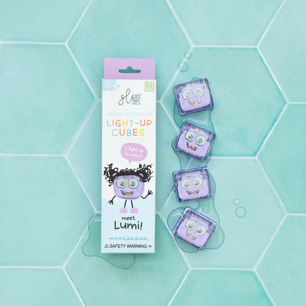 GloPals - Light up cubes - Lumi -  4st. paars