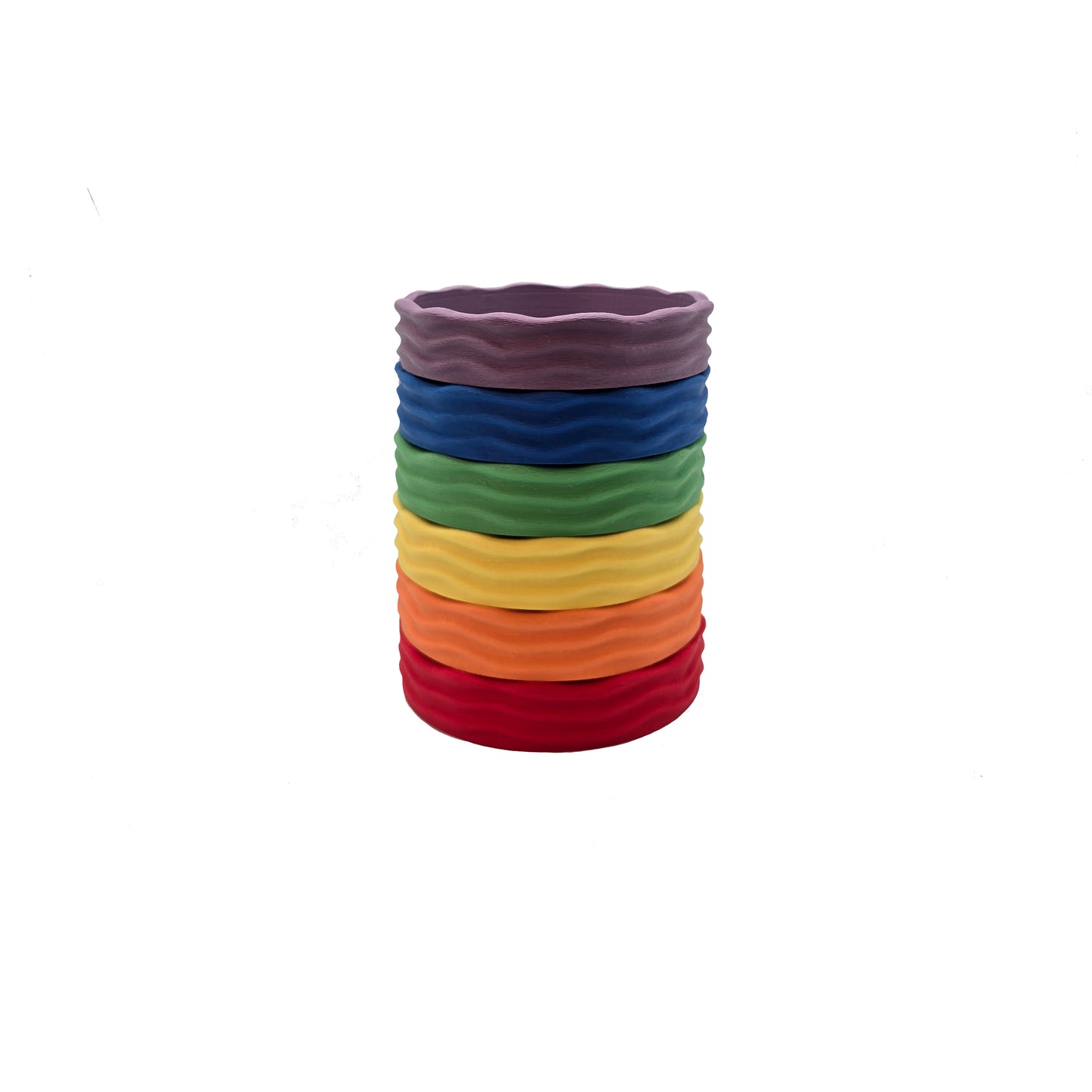 Grennn Wave regenboogbakjes set 6st.