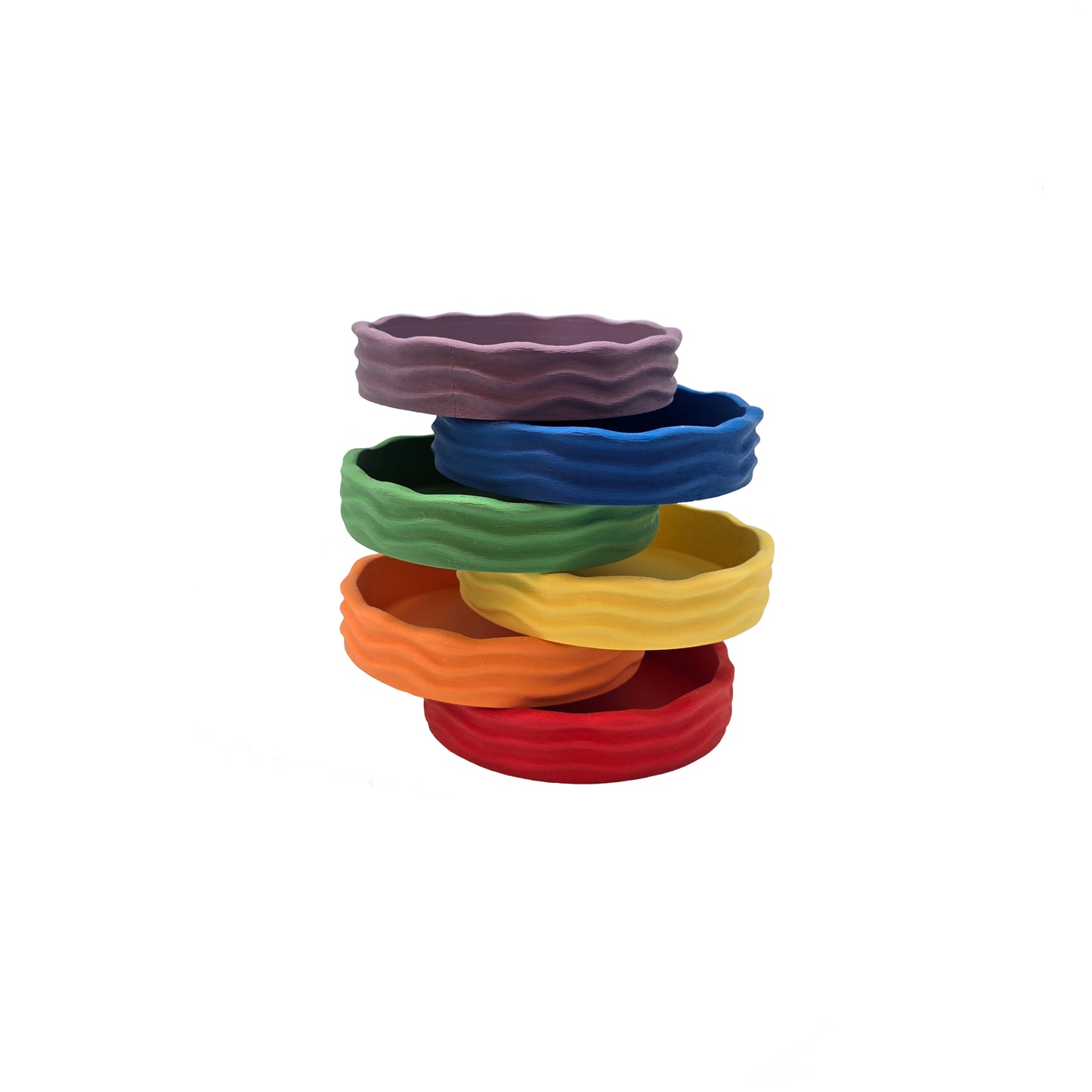 Grennn Wave regenboogbakjes set 6st.