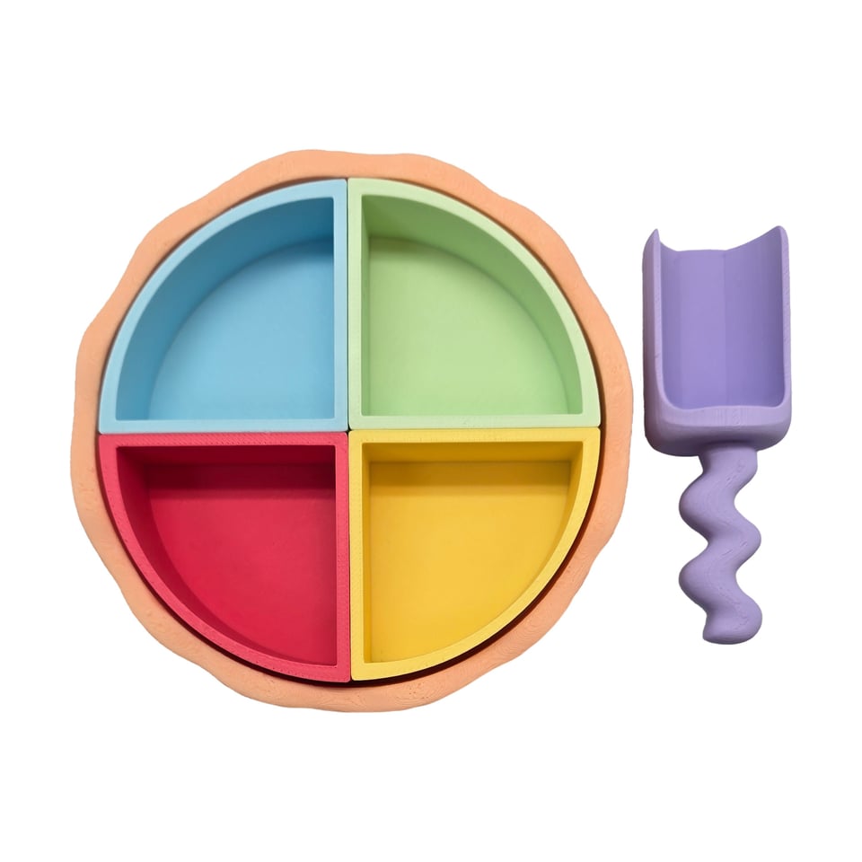 Grennn Mandigo kwartcirkel set regenboog Pastel