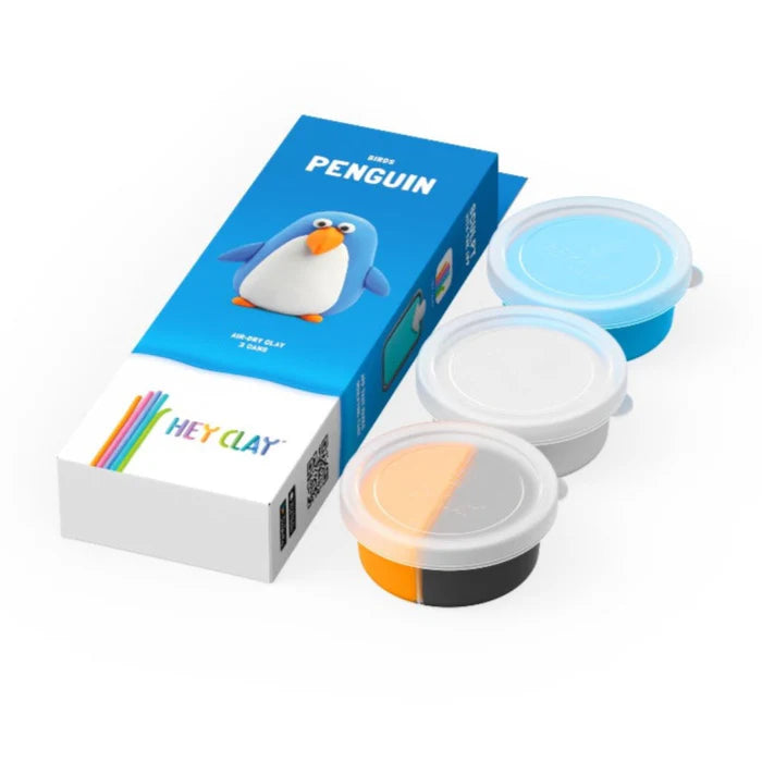 Heyclay - Penguin - 3 potjes