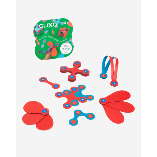 Clixo - Itsy Pack - Flamingo/Turquoise - 18 stuks