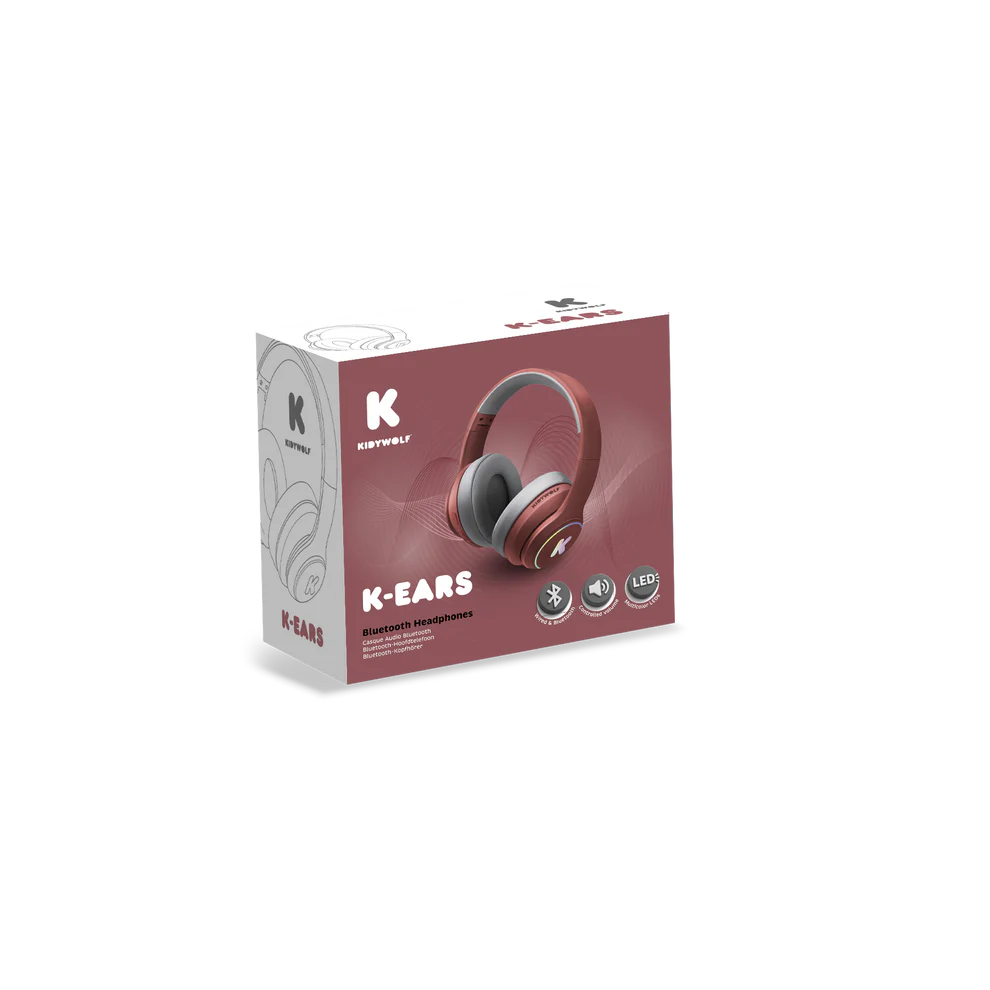 Kidywolf | K-ears rood | Hoofdtelefoon