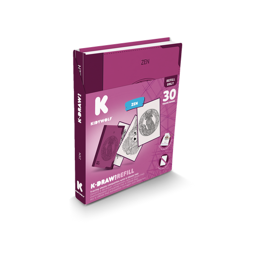 Kidywolf K-Draw Pad | Refill Zen | 10+
