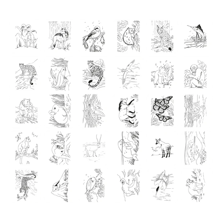 Kidywolf Kidydraw Pad | Verlichte tekentafel Animals |  8+