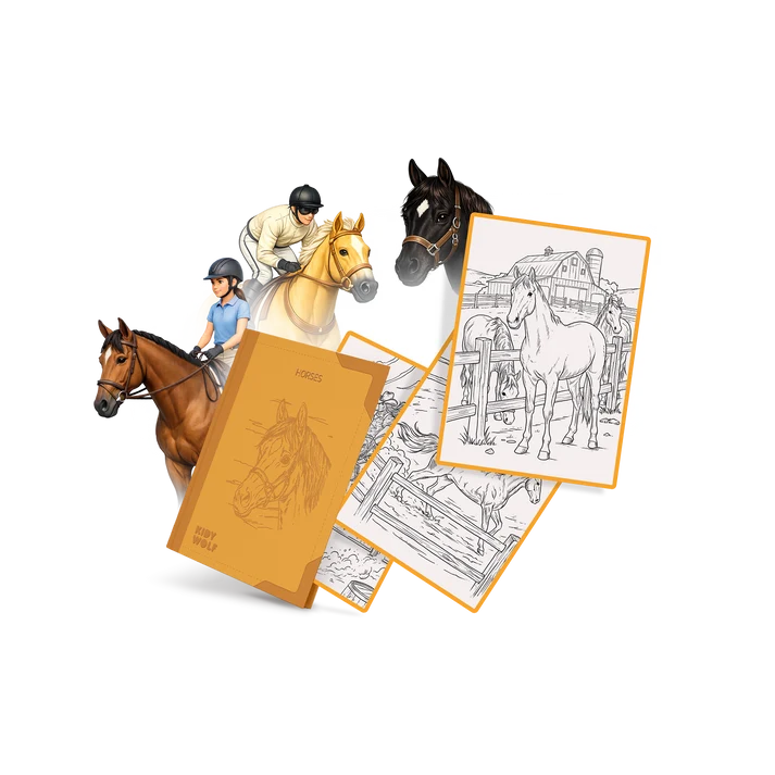 Kidywolf Kidydraw Pad | Refill Horses |  8+