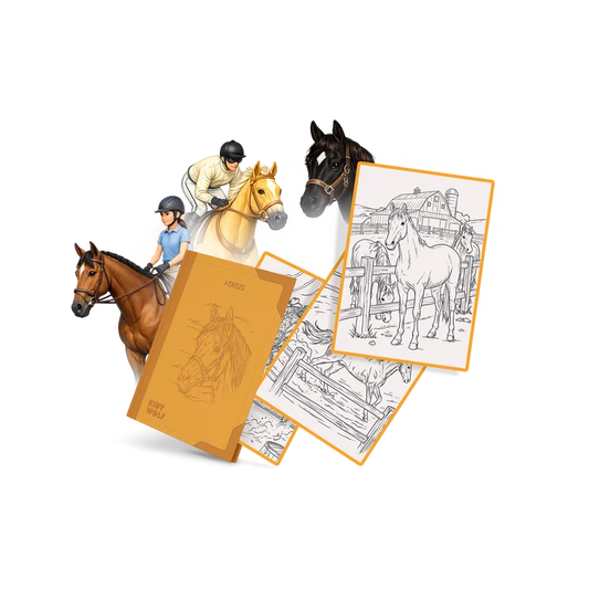 Kidywolf Kidydraw Pad | Refill Horses |  8+