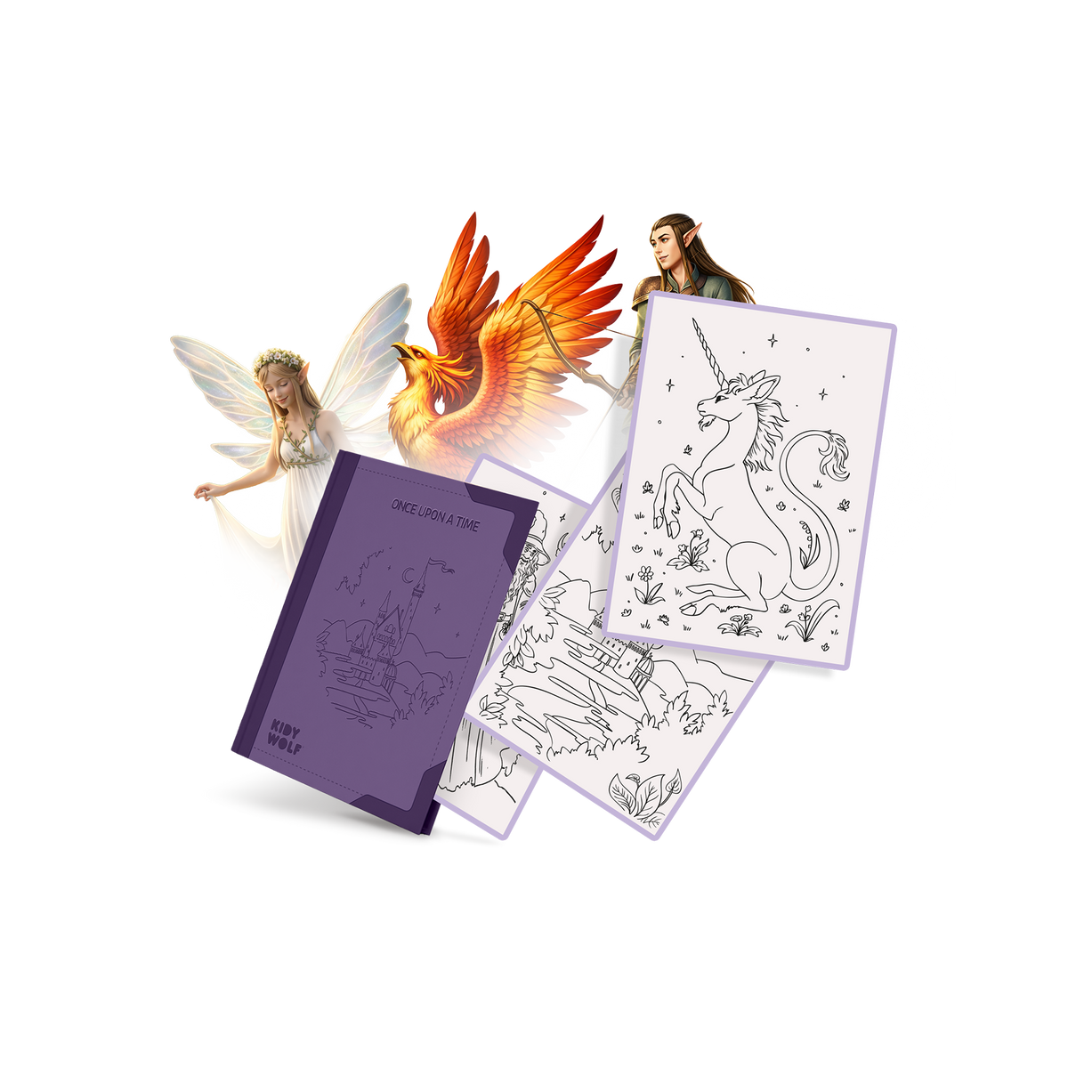 Kidywolf Kidydraw Pad | Refill Once Upon a Time | 8+