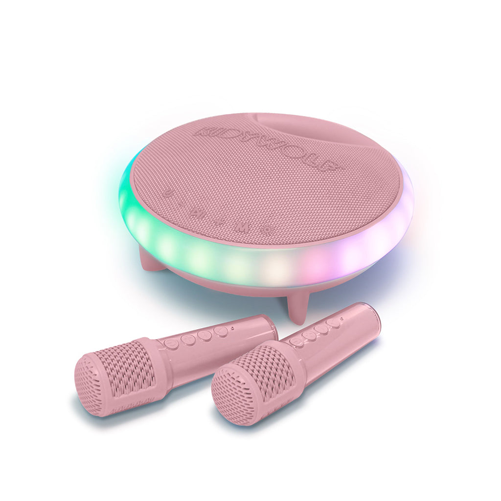 Kidywolf Kidykaraoke roze | karaokebox met 2 microfoons
