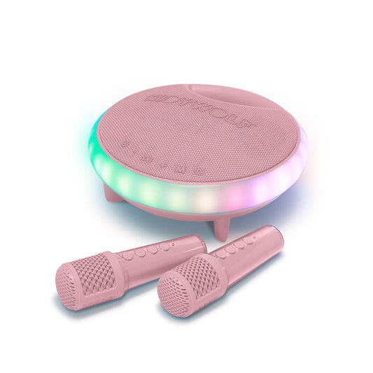 Kidywolf Kidykaraoke roze | karaokebox met 2 microfoons