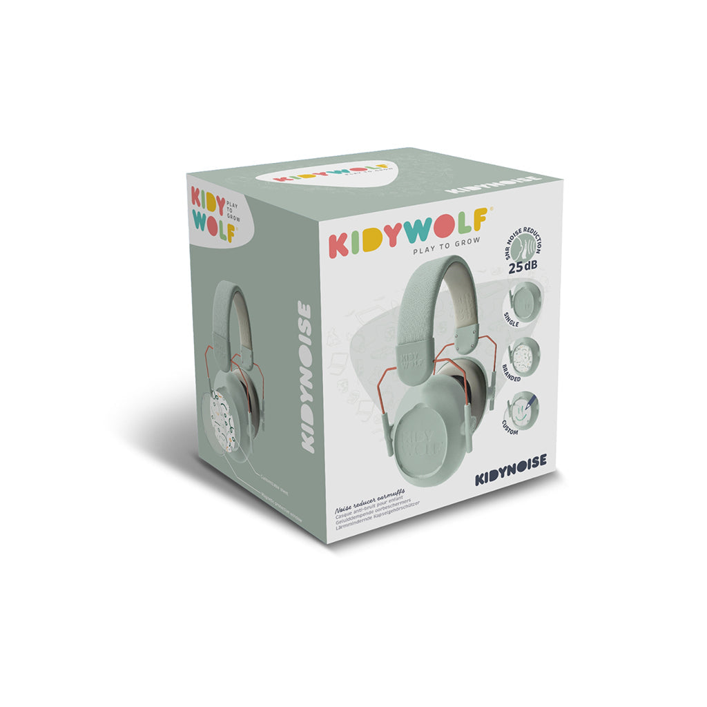 Kidywolf Kidynoise gehoorbeschermer voor kinderen groen