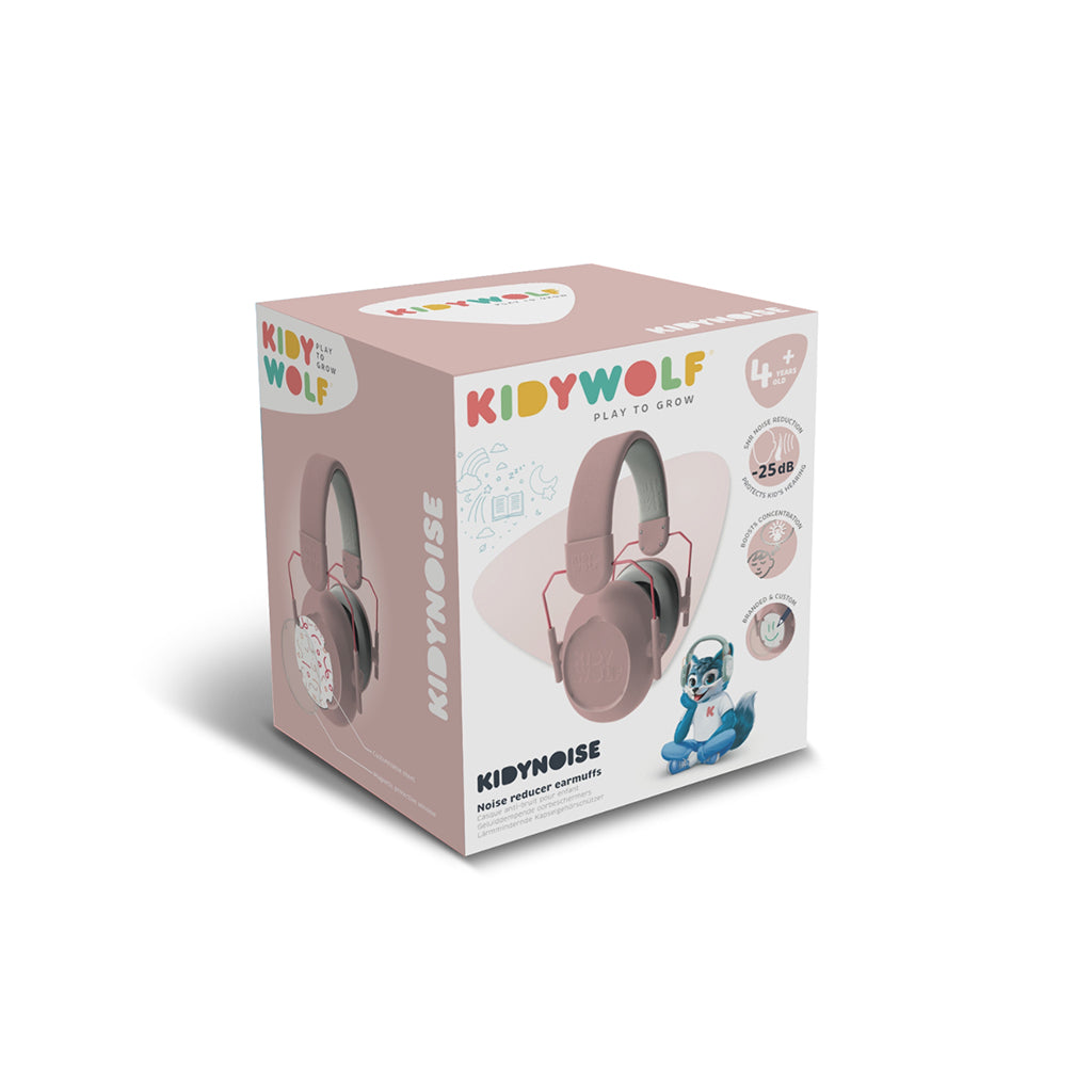 Kidywolf Kidynoise gehoorbeschermer voor kinderen roze