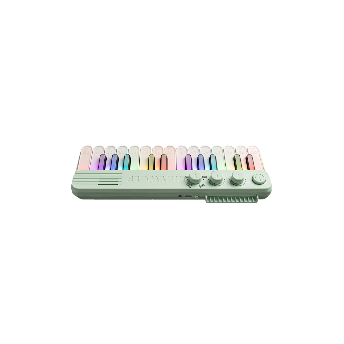 Kidywolf Kidypiano | Mini piano met verlichte toetsen | Groen