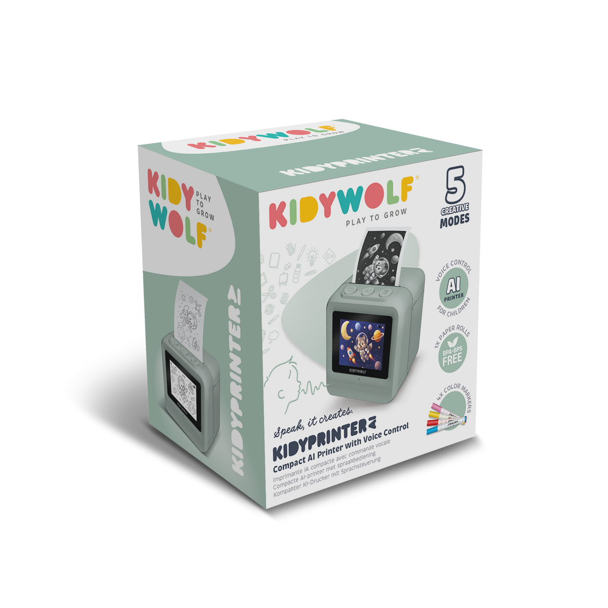 Kidywolf KIDYPRINTER-AI – AI-printer voor kinderen