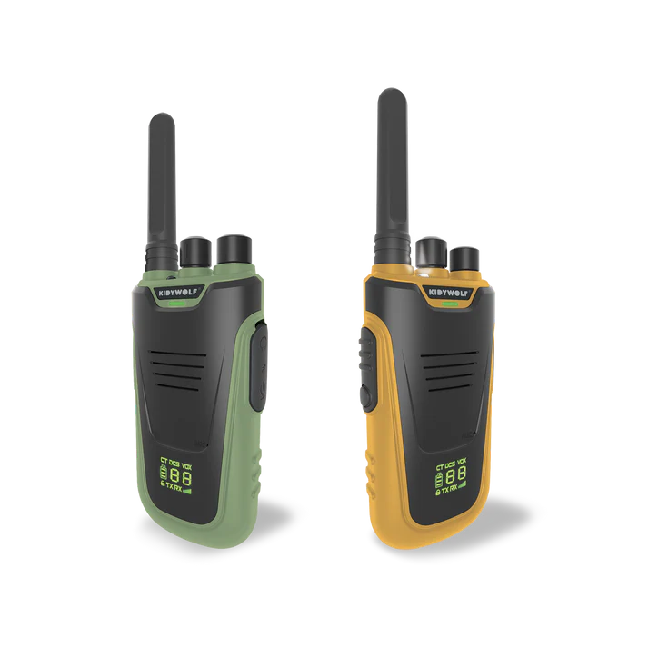 Kidywolf Kidytalk Walkietakies - Groen, geel