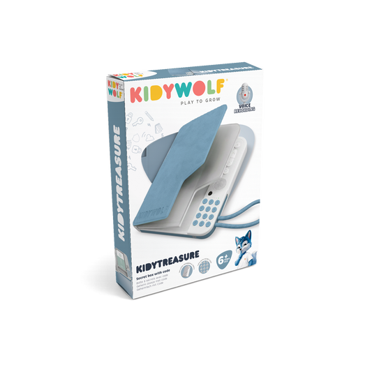 Kidywolf Kidytreasure geheim dagboek met cijfercode blauw