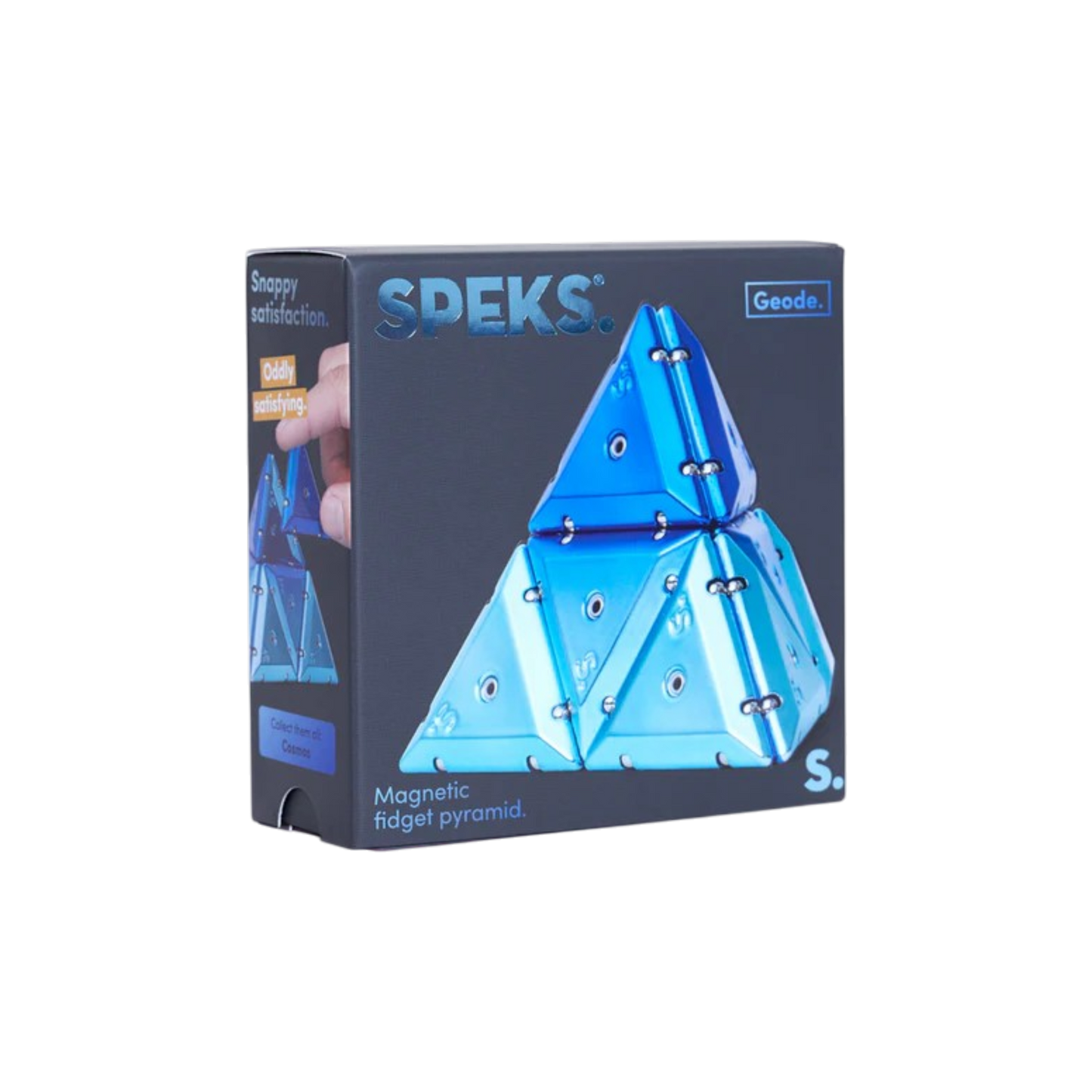 Speks | Geode Chrome Pyramid | Cosmos