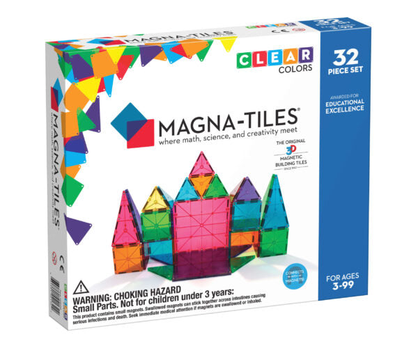 Magna Tiles Clear Colors 32 stuks