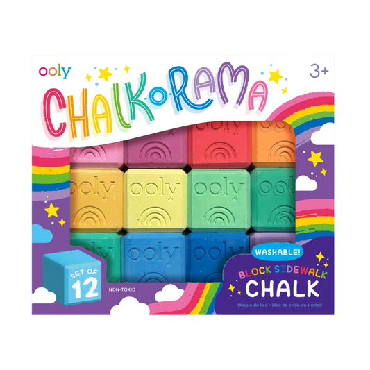 Ooly - Chalk-O-Rama - Stoepkrijt blokjes 12st.