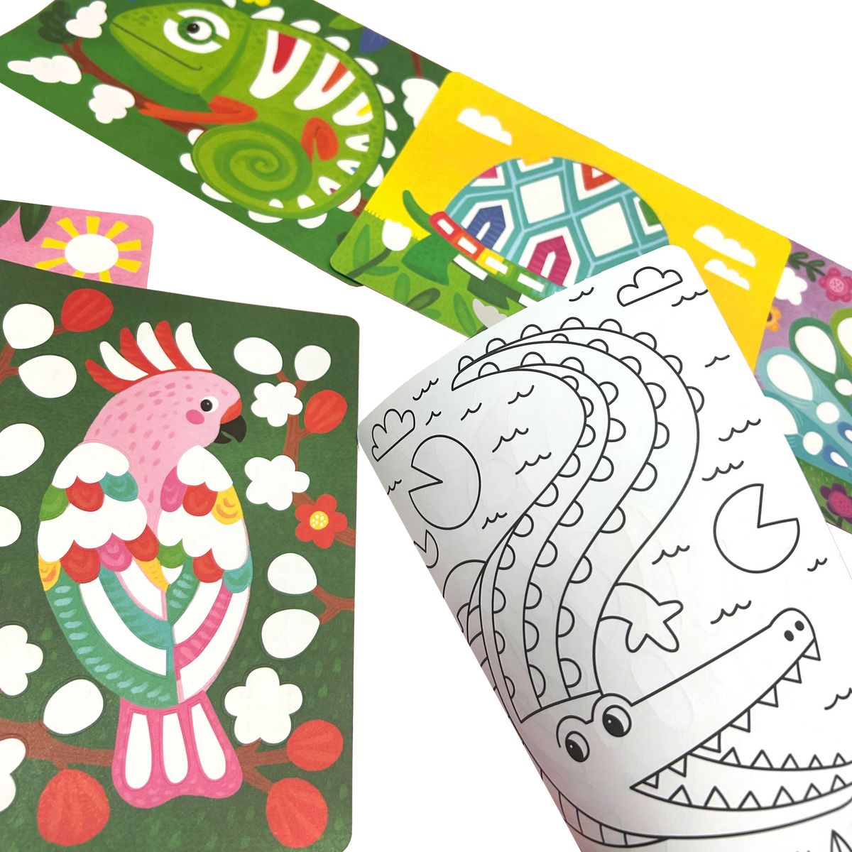 Ooly - Foil-tastic Awesome Animals - Folie- en kleurset dieren