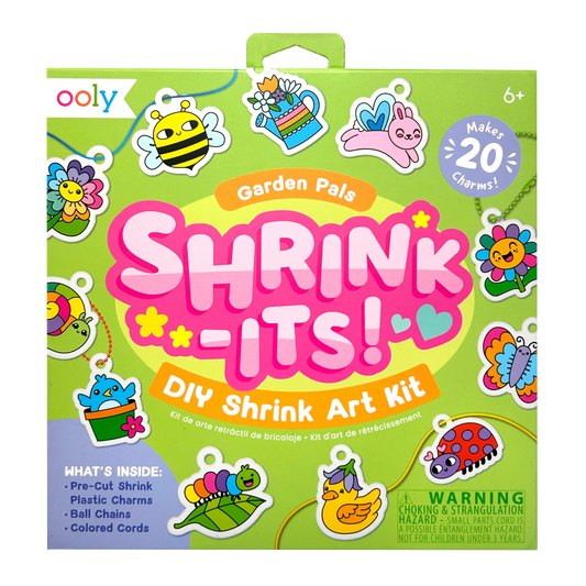 Ooly - Shrink-Its Garden Pals - Krimpfolie knutselset 20 bedeltjes