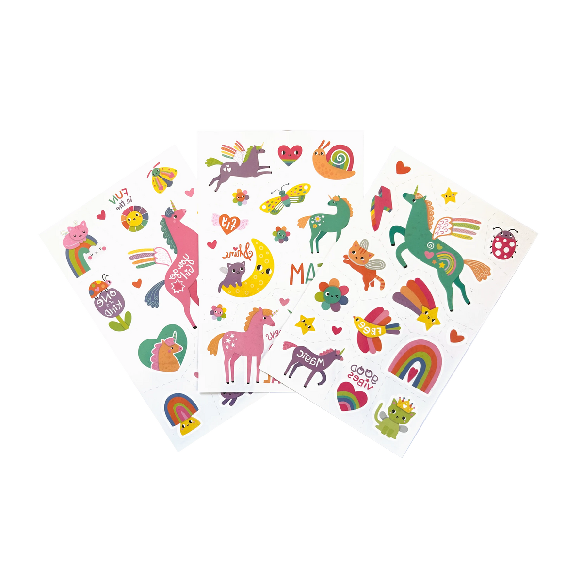 Ooly - Tattoo Palooza Glow Magic Moonbeams - Glow in the dark tattoos 3 vellen