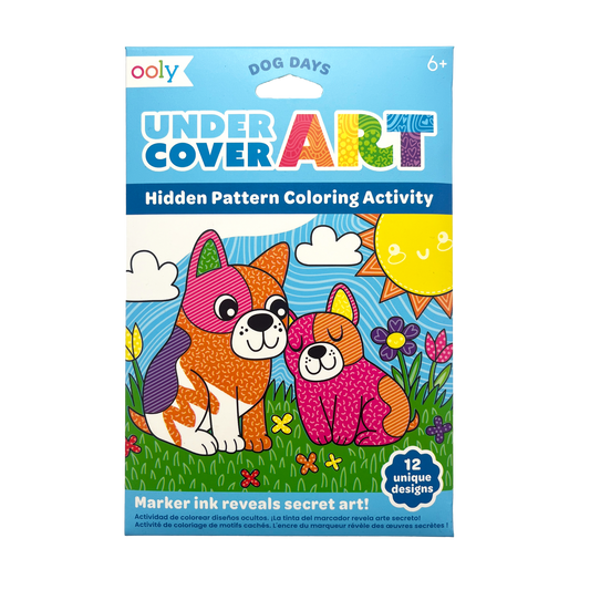 Ooly - Undercover Art Dog Days - Kleurkaarten met verborgen patronen 12st.